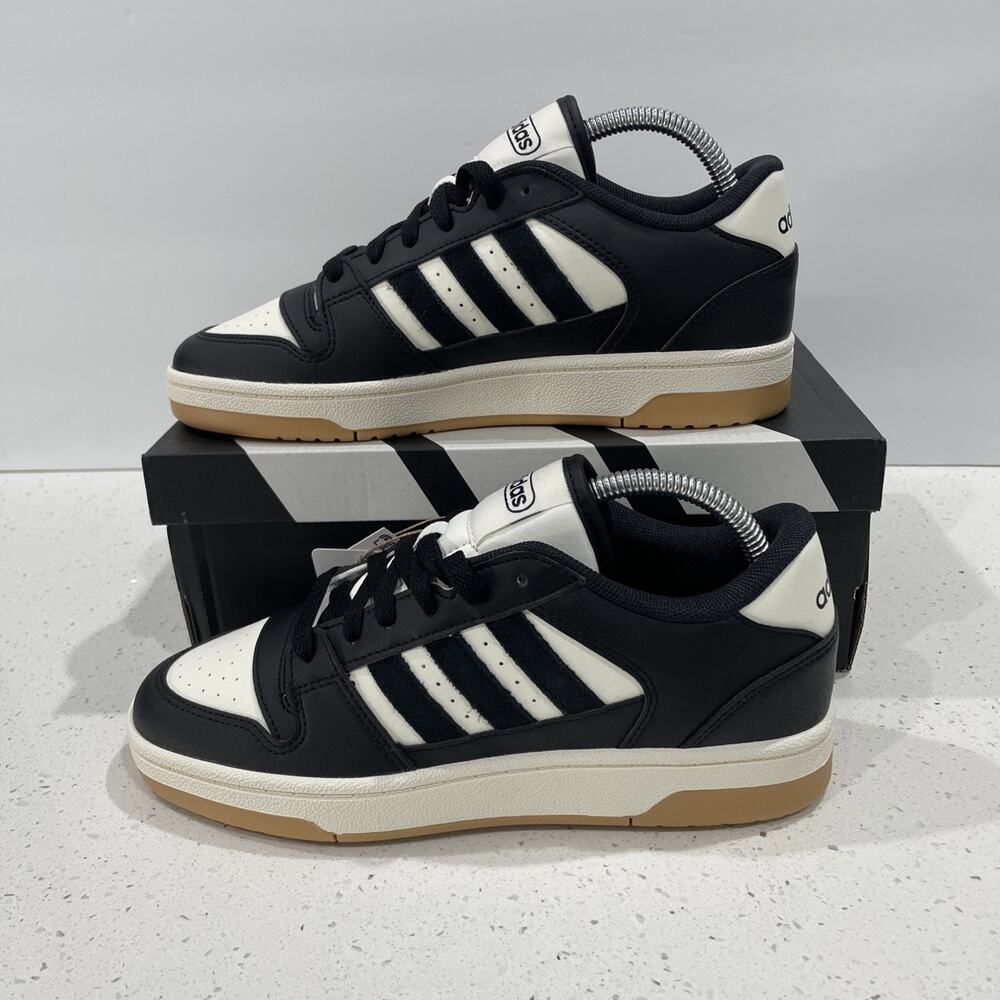 Adidas Break Start Low Women's 6.5 Black & White Leather IE1009